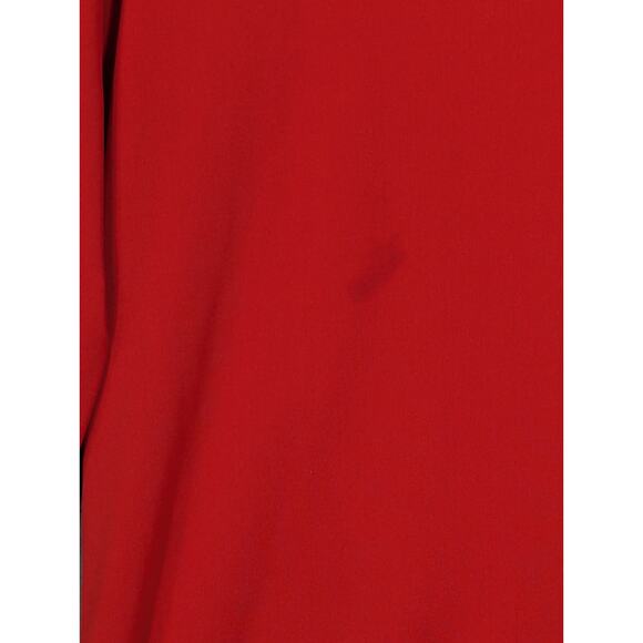 Vtg 1970’s Women’s Sears The Shirt Red Polyester Size 16 Long Sleeve Button Down - Picture 2 of 8